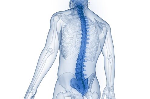 Lower back pain due to tension in the back muscles. 
