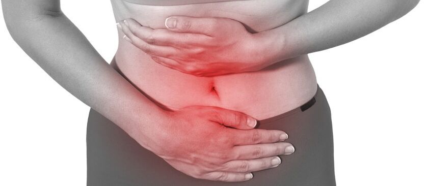 Abdominal pain can occur due to osteochondrosis